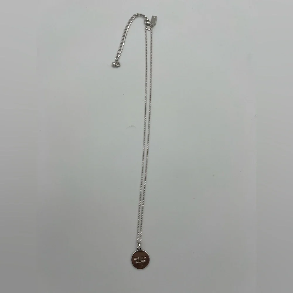 Kate Spade Monogram Necklace Silver Initial U Pendant 2034